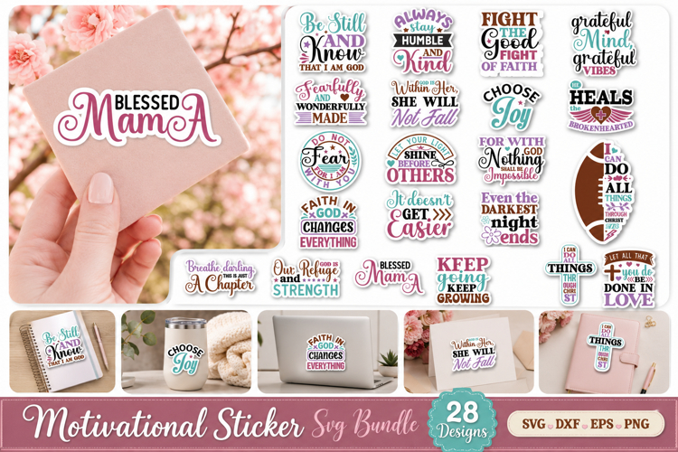 Motivational Sticker svg bundle