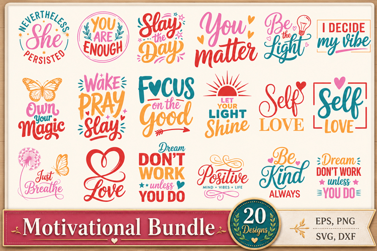 Motivational SVG Bundle