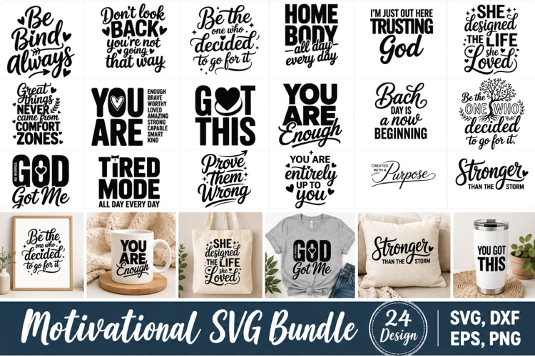 Motivational SVG Bundle