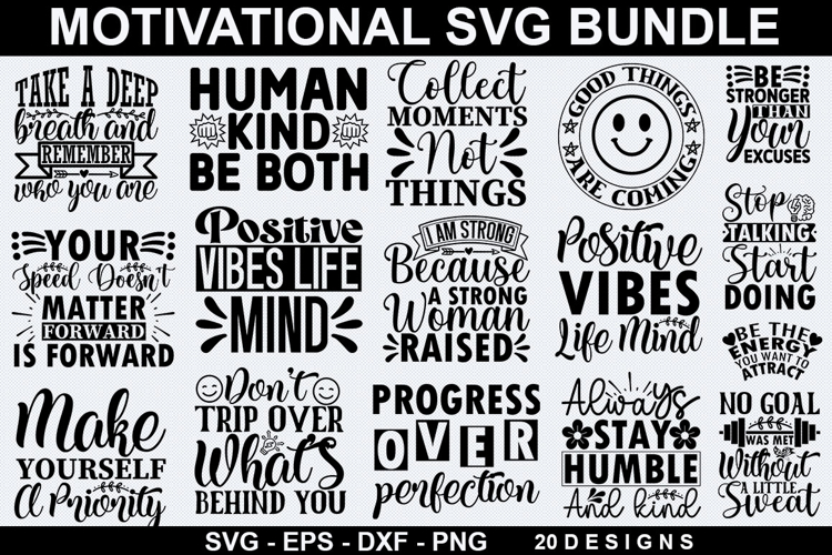 Motivational SVG Bundle - Motivational Design