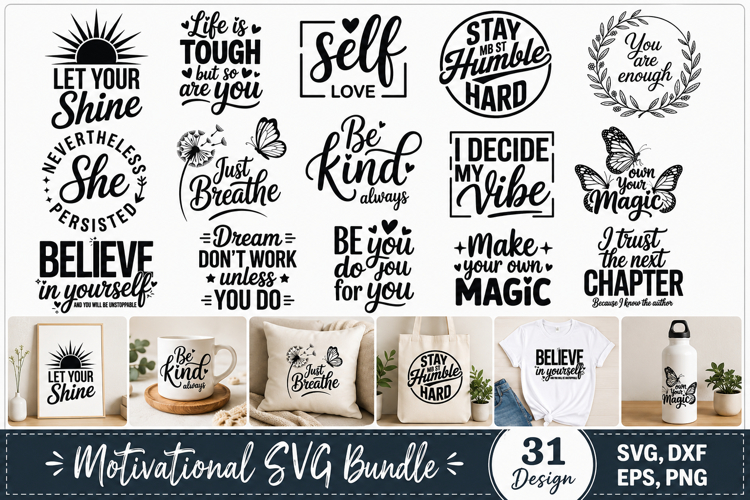 Motivational SVG Bundle