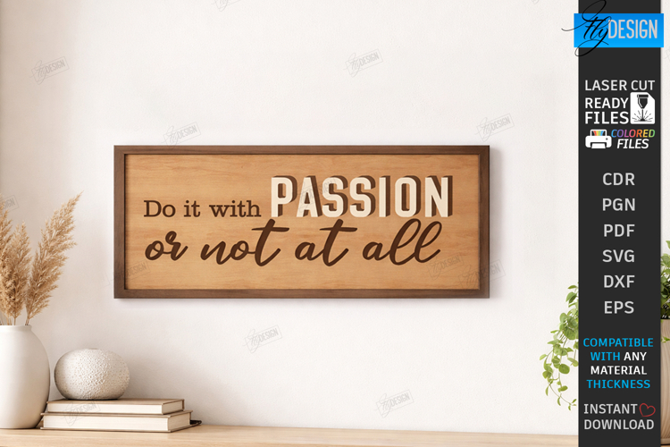 Motivational Wall Sign Laser Cut - Inspirational Quote SVG
