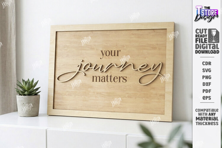 Motivational Wall Sign Laser Cut | Home Decor | Wall Decor example image 1