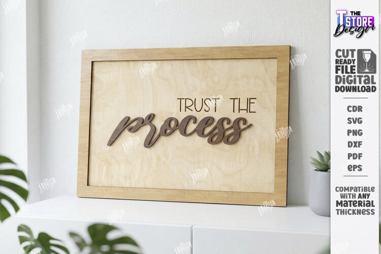 Motivational Wall Sign Laser Cut | Home Decor | Wall Decor example image 1