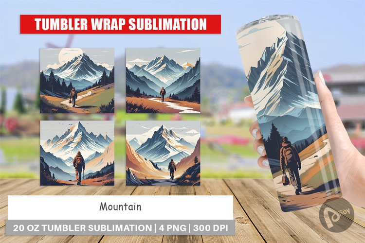 Tumbler Wrap Mountain