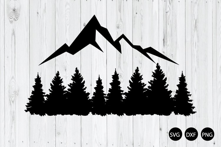 Mountain And Forest SVG, Forest SVG, Mountain SVG