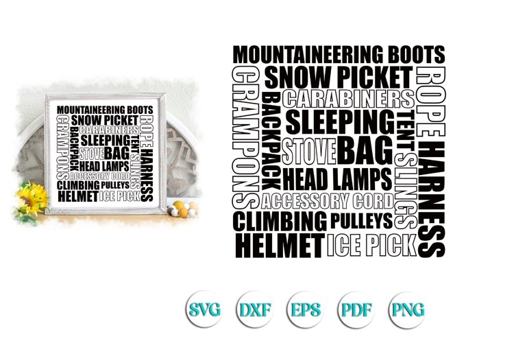 Mountain Climbing Subway SVG cut file example image 1