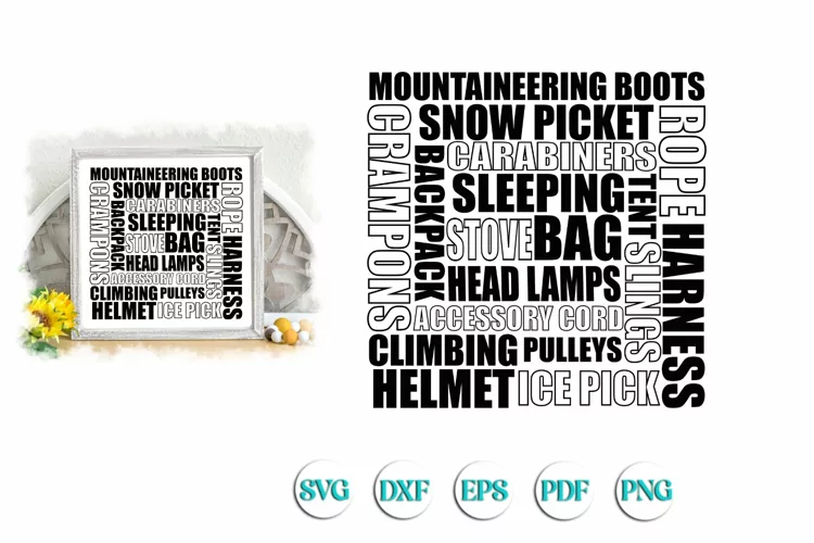 Mountain Climbing Subway SVG cut file