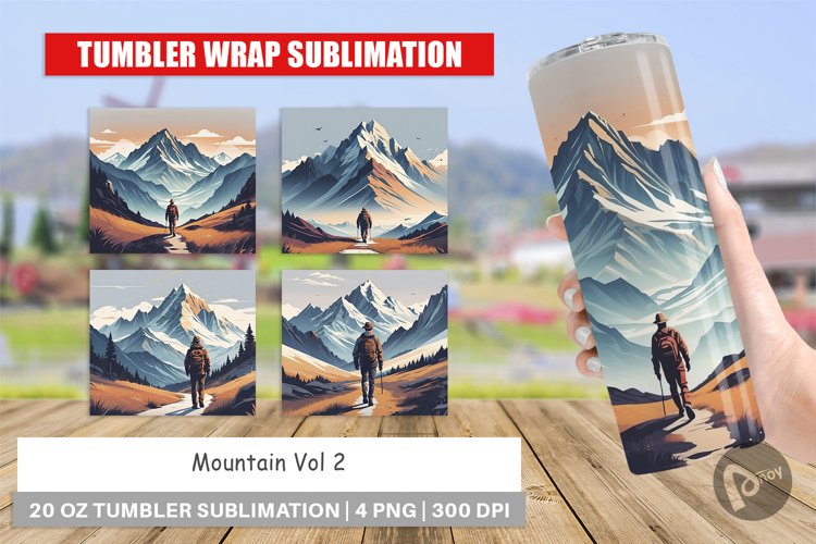 Tumbler Wrap Mountain