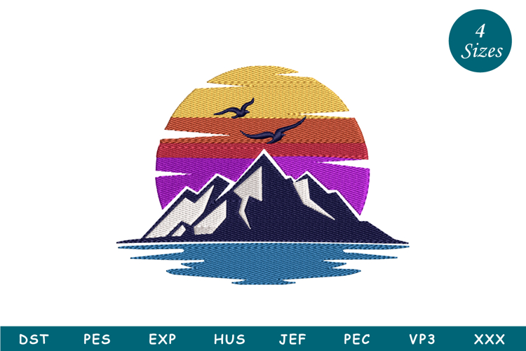 Mountains Machine Embroidery