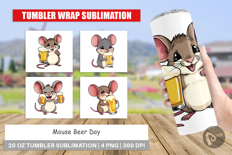 Tumbler Mouse Beer Day