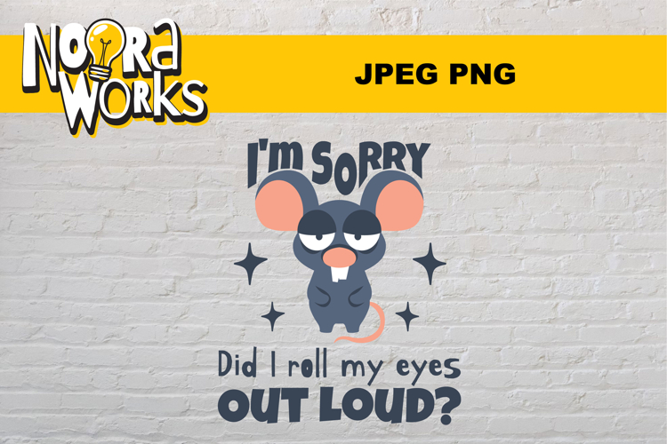 Sarcatic Cute Animal Quote 300 DPI PNG