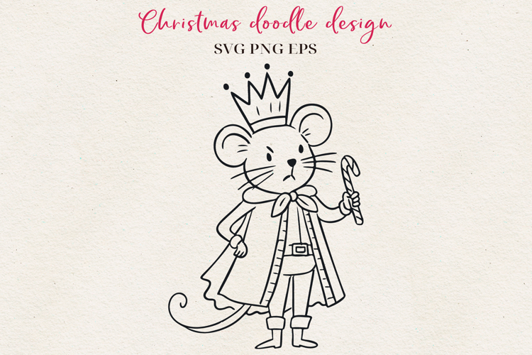 Hand-Drawn Christmas Character | Festive Ink Art SVG PNG EPS