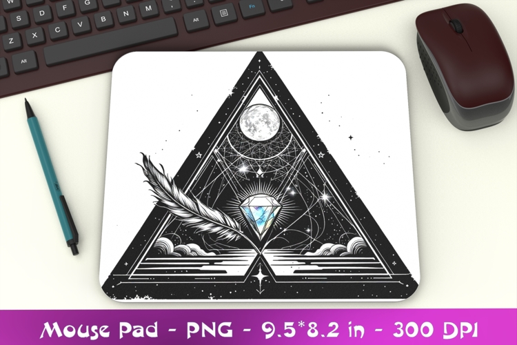 Astral Geometry Mouse Pad PNG