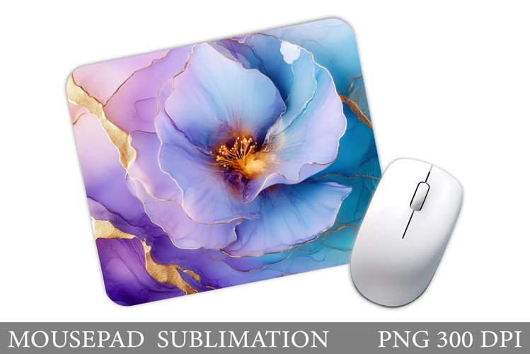 Flowers Mouse Pad Sublimation. Floral Mouse Pad Design