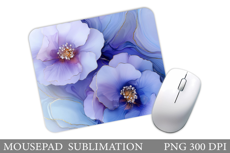 Flowers Mouse Pad Sublimation. Floral Mouse Pad Design