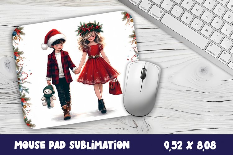 Christmas Baby Mouse Pad Design, Christmas Sublimation PNG