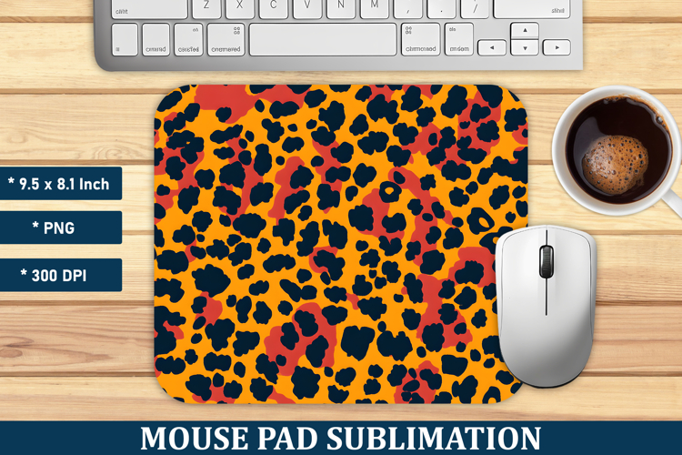 Leopard Print Mouse Pad | Mouse Pad Sublimation