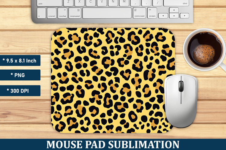 Leopard Print Mouse Pad | Mouse Pad Sublimation