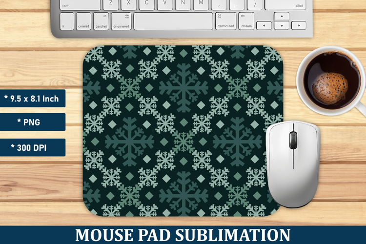 Snowflakes Mouse Pad | Mouse Pad Sublimation