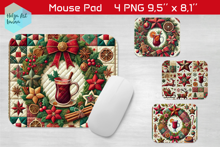 Christmas pachwork| Mouse Pad Sublimation