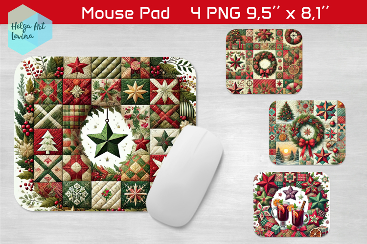 Christmas pachwork| Mouse Pad Sublimation
