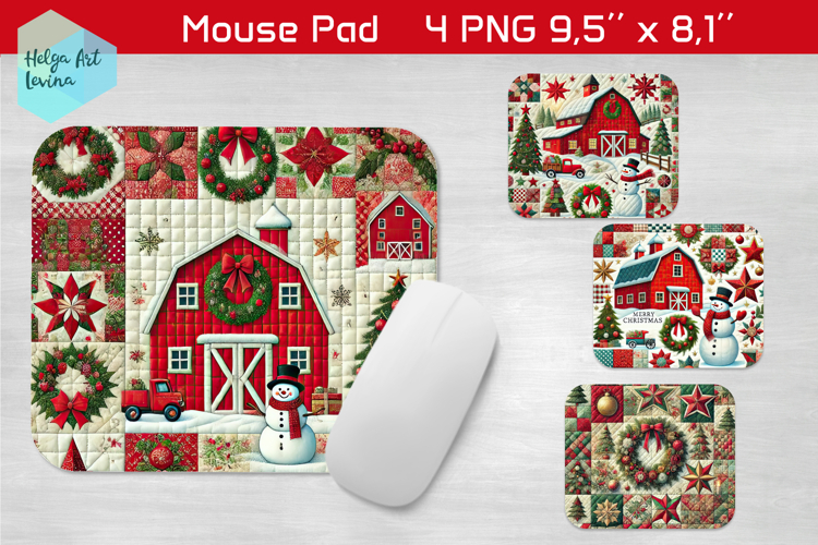 Christmas pachwork| Mouse Pad Sublimation