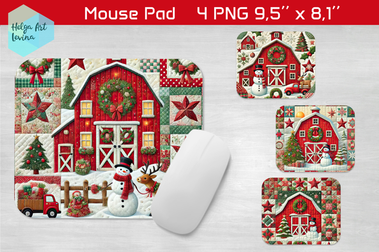 Christmas pachwork| Mouse Pad Sublimation