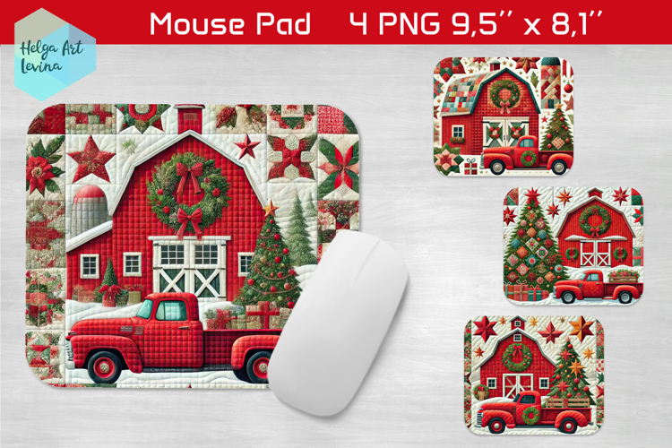 Christmas pachwork| Mouse Pad Sublimation
