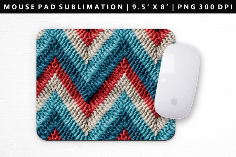 Knitted Mouse Pad Design | Mouse Pad Sublimation PNG example image 1