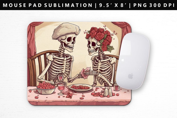 Skull Mouse Pad Design | Mouse Pad Sublimation PNG