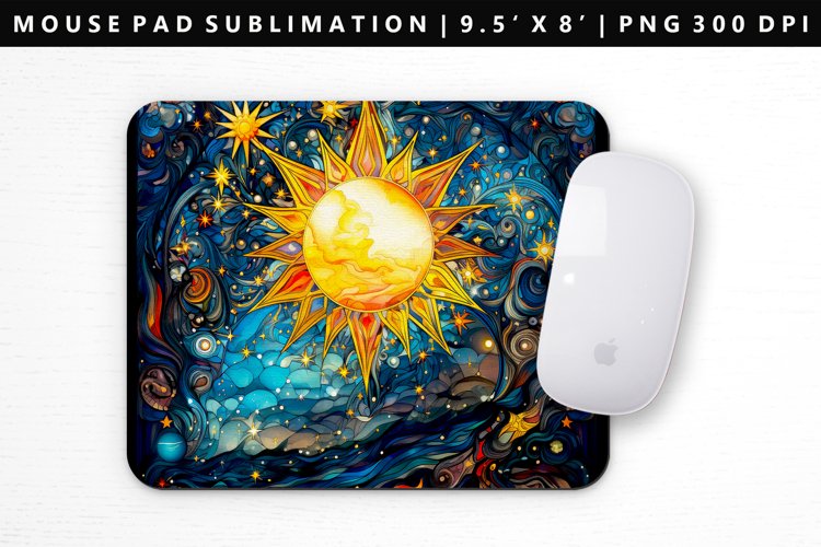Celestial Mouse Pad Design | Mouse Pad Sublimation PNG