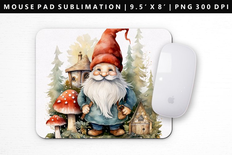 Gnome Mouse Pad Design | Mouse Pad Sublimation PNG