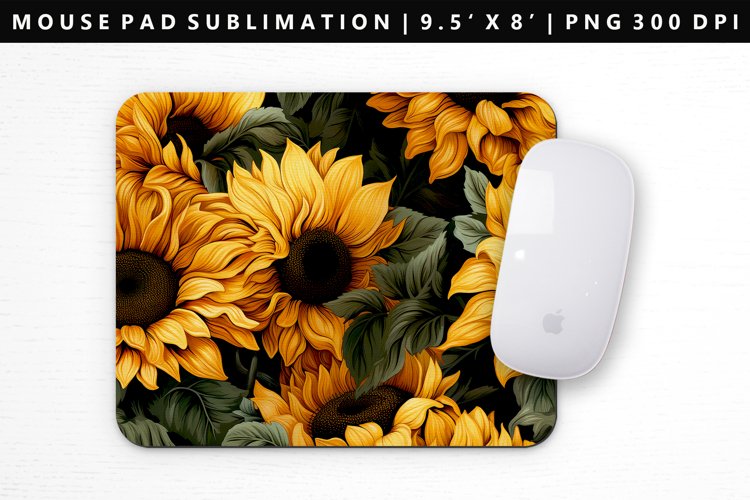 Flower Mouse Pad Design | Mouse Pad Sublimation PNG