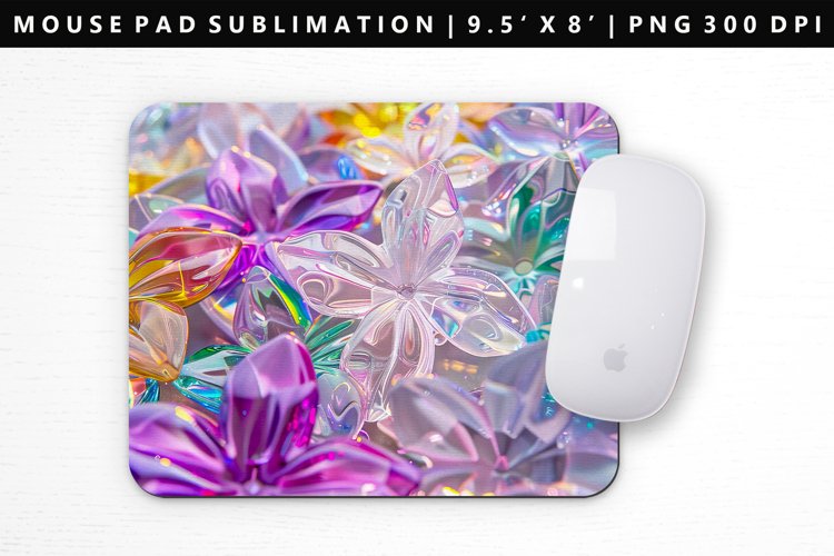 Flower Mouse Pad Design | Mouse Pad Sublimation PNG
