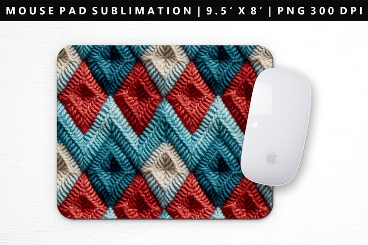 Knitted Mouse Pad Design | Mouse Pad Sublimation PNG example image 1