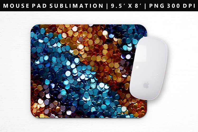 Sequin Mouse Pad Design Mouse Pad Sublimation (2947220)