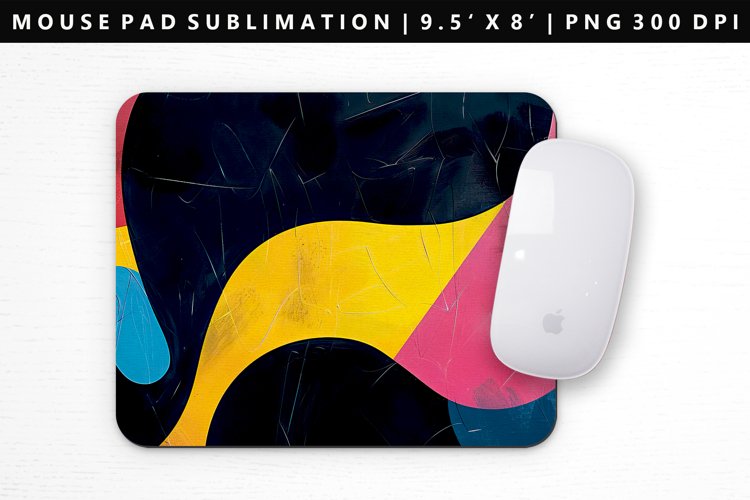 Retro Pop Art Mouse Pad Design | Mouse Pad Sublimation PNG
