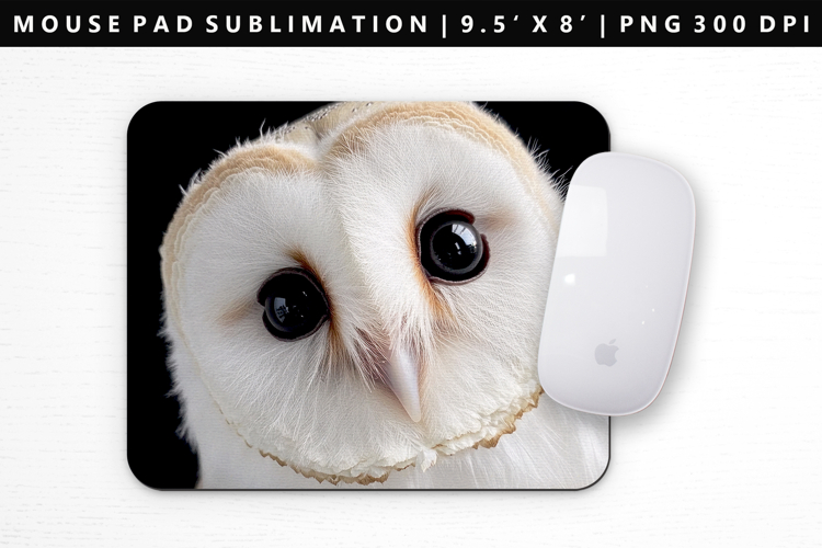 Owl Mouse Pad Design | Mouse Pad Sublimation PNG