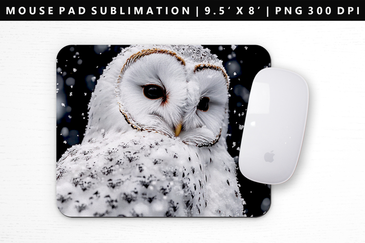 Owl Mouse Pad Design | Mouse Pad Sublimation PNG