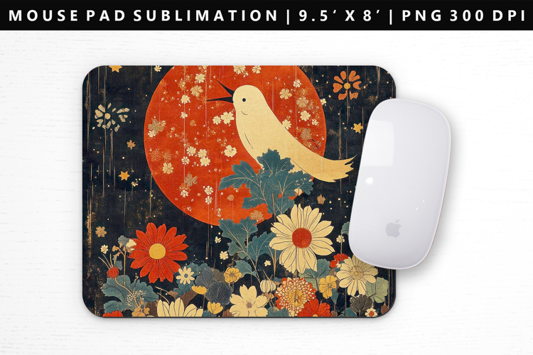 Hanafuda Mouse Pad Design | Mouse Pad Sublimation PNG