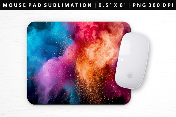 Rainbow Mouse Pad Design | Mouse Pad Sublimation PNG