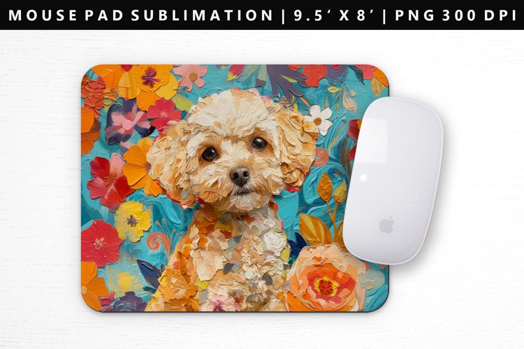 Funny Dog Mouse Pad Design | Mouse Pad Sublimation PNG