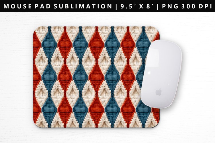 Knitted Mouse Pad Design | Mouse Pad Sublimation PNG example image 1