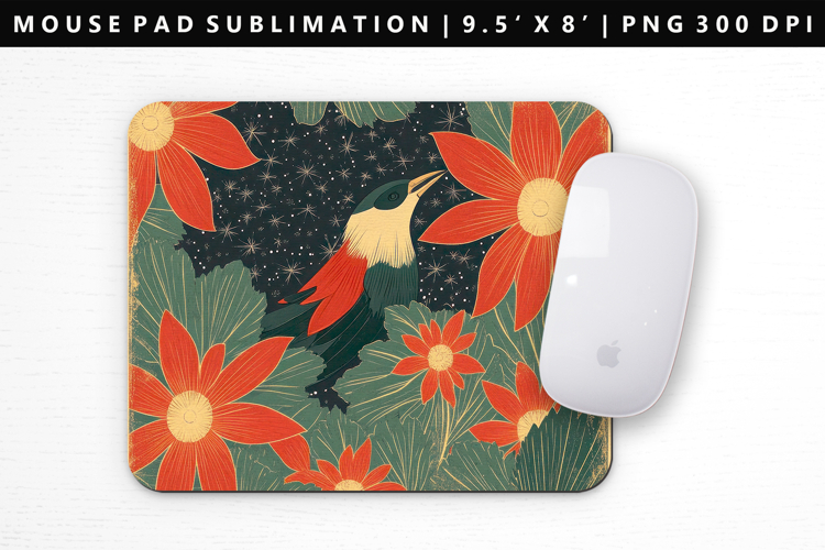Hanafuda Mouse Pad Design | Mouse Pad Sublimation PNG