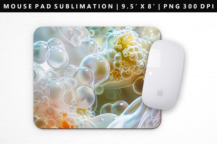 Organic Form Mouse Pad Design | Mouse Pad Sublimation PNG example image 1