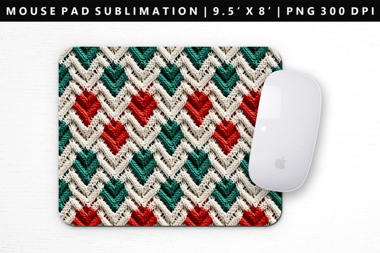 Knitted Mouse Pad Design | Mouse Pad Sublimation PNG example image 1