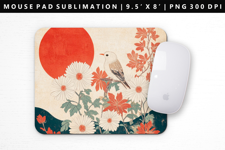 Hanafuda Mouse Pad Design | Mouse Pad Sublimation PNG