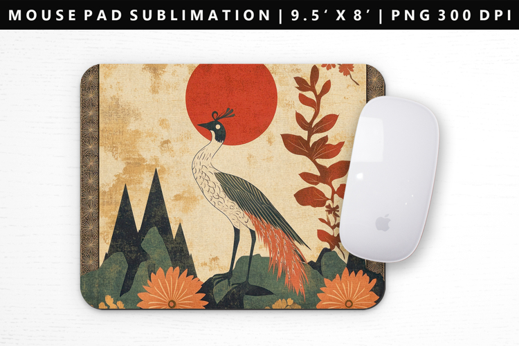 Hanafuda Mouse Pad Design | Mouse Pad Sublimation PNG