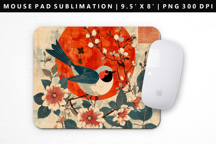 Hanafuda Mouse Pad Design | Mouse Pad Sublimation PNG